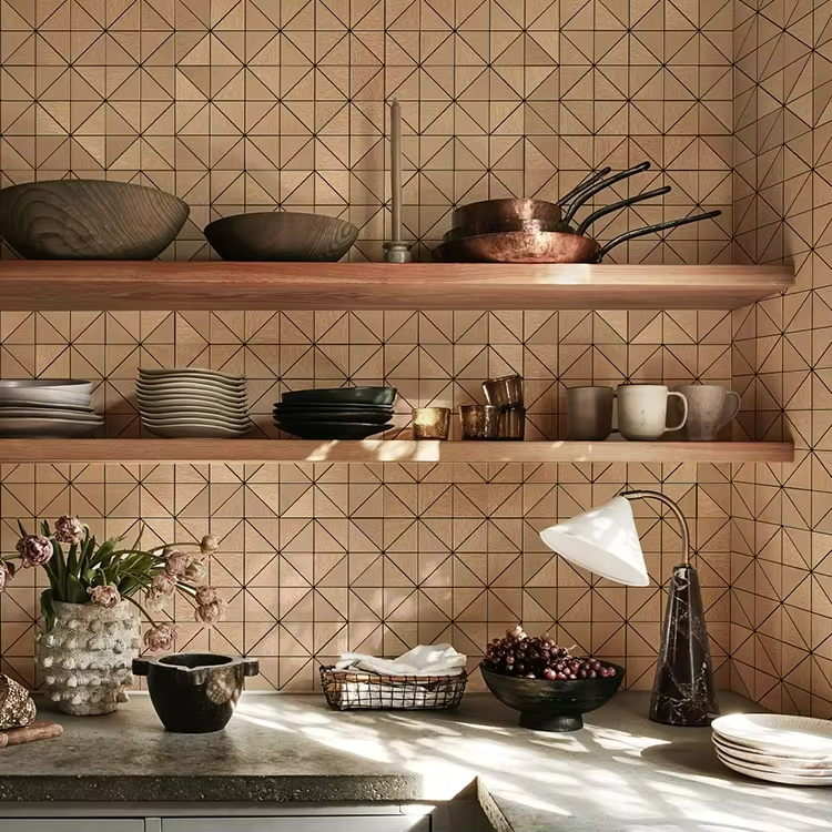 Self-adhesive rectangular removable self-adhesive tile backsplash