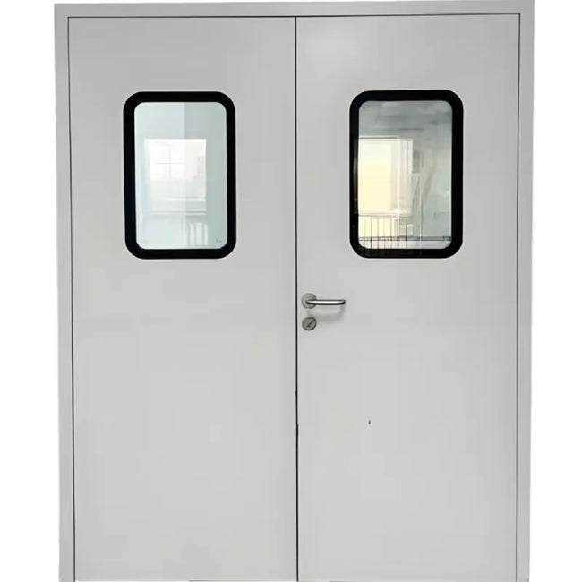 Modern Industrial Aseptic Swing Door for Pharma Dust Resistant Airtight Structure Manual Opening Stainless Steel Interior Door Main Image