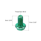 Green Electrical Grounding Screw