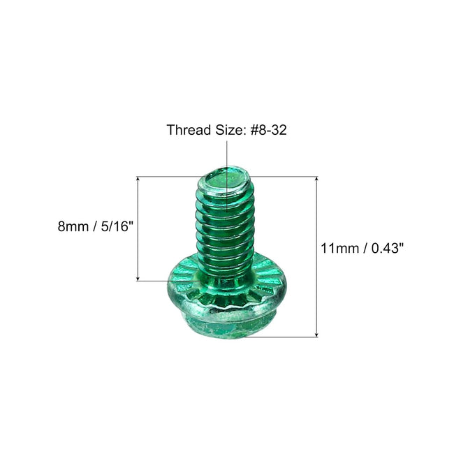 Green Electrical Grounding Screw Main Image
