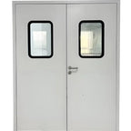 Modern Industrial Aseptic Swing Door for Pharma Dust Resistant Airtight Structure Manual Opening Stainless Steel Interior Door