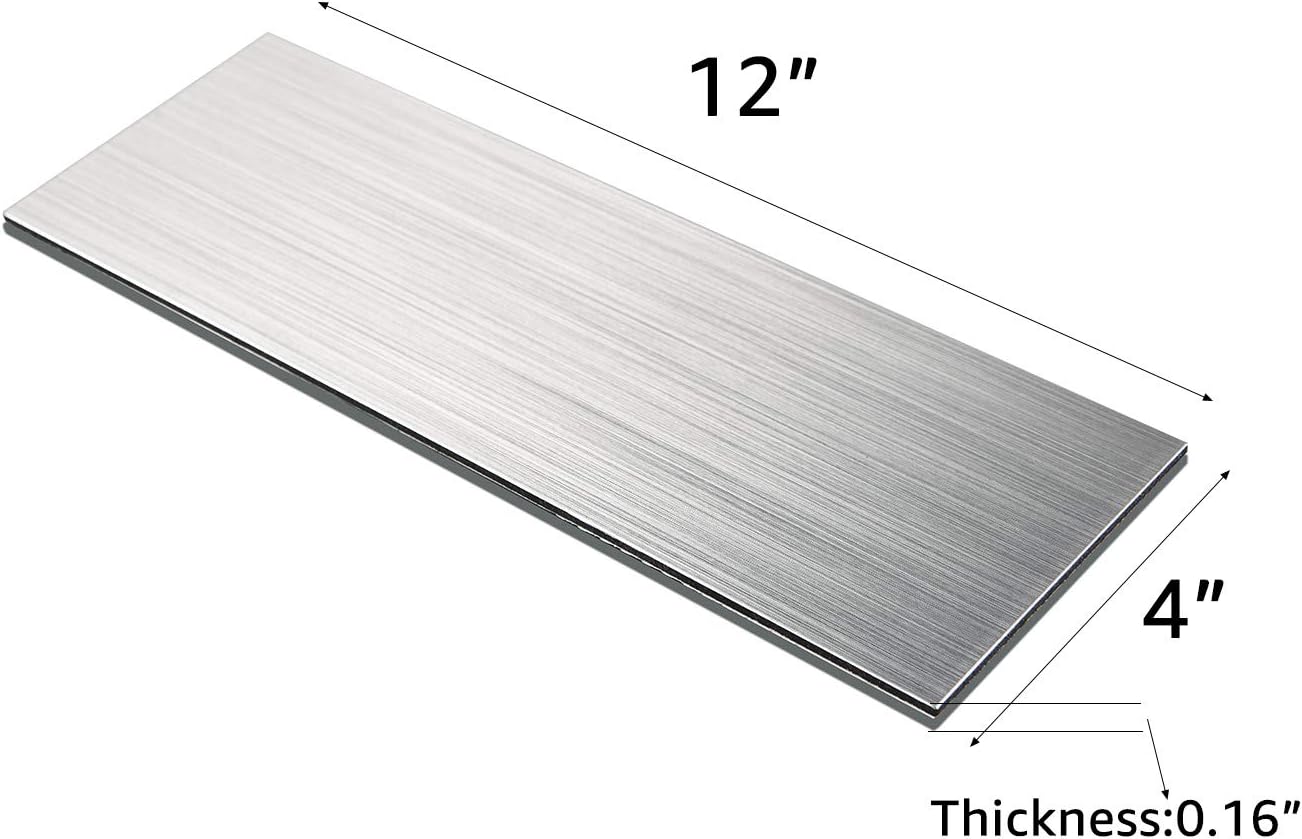 Peel and Stick Stainless Steel Metal Backsplashes