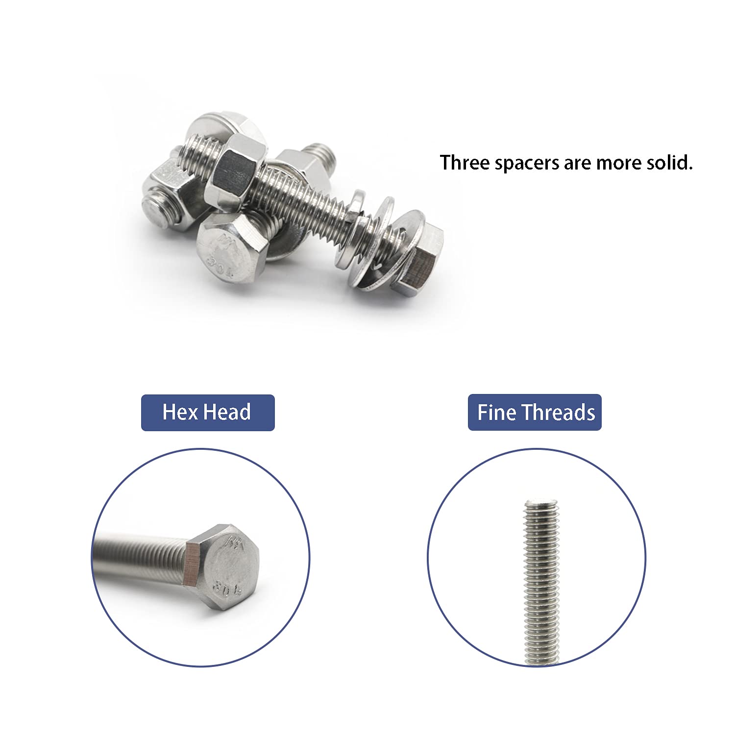 200PCS Nuts and Bolts