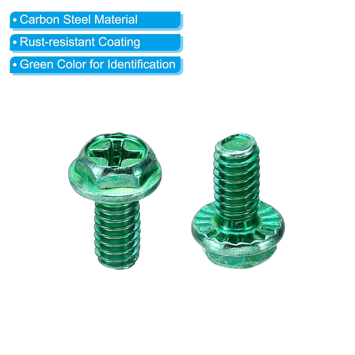 Green Electrical Grounding Screw