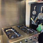 Peel and Stick Stainless Steel Metal Backsplashes