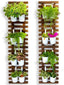 Wooden Hanging Large Planters