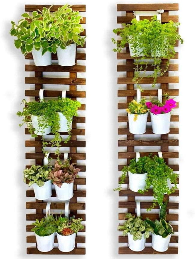 Wooden Hanging Large Planters Hover Image
