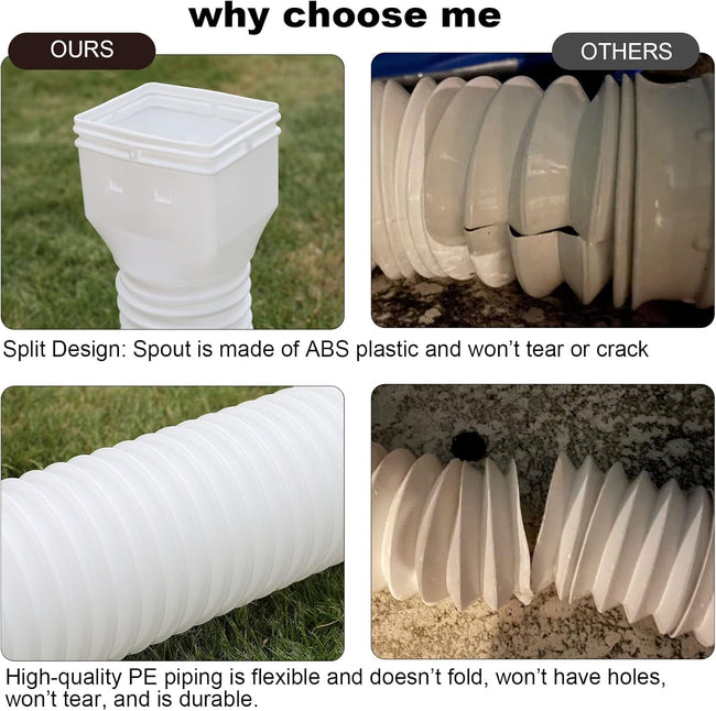 Rain Gutter Downspout Extensions Flexible Main Image