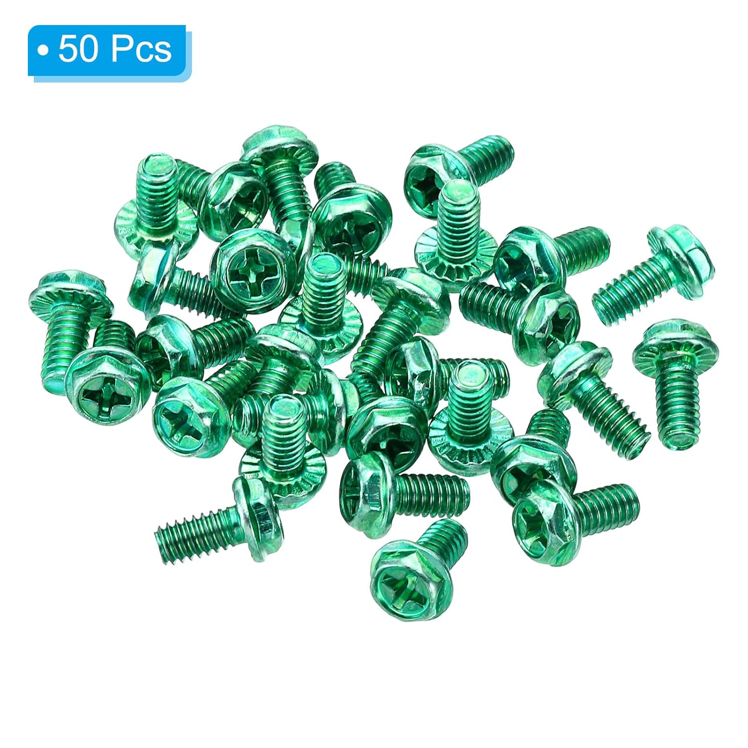 Green Electrical Grounding Screw