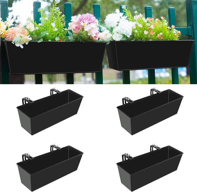 Railing Planter for Outdoor Plants Hover Image