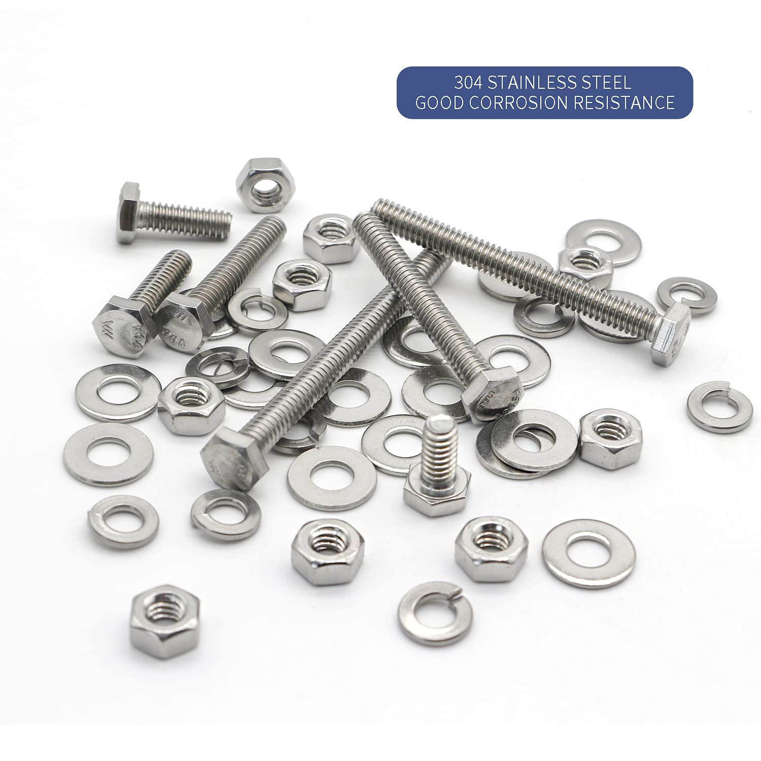 200PCS Nuts and Bolts