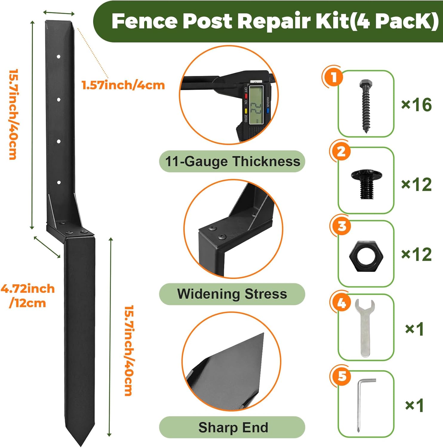 Fence Post Repair Kit