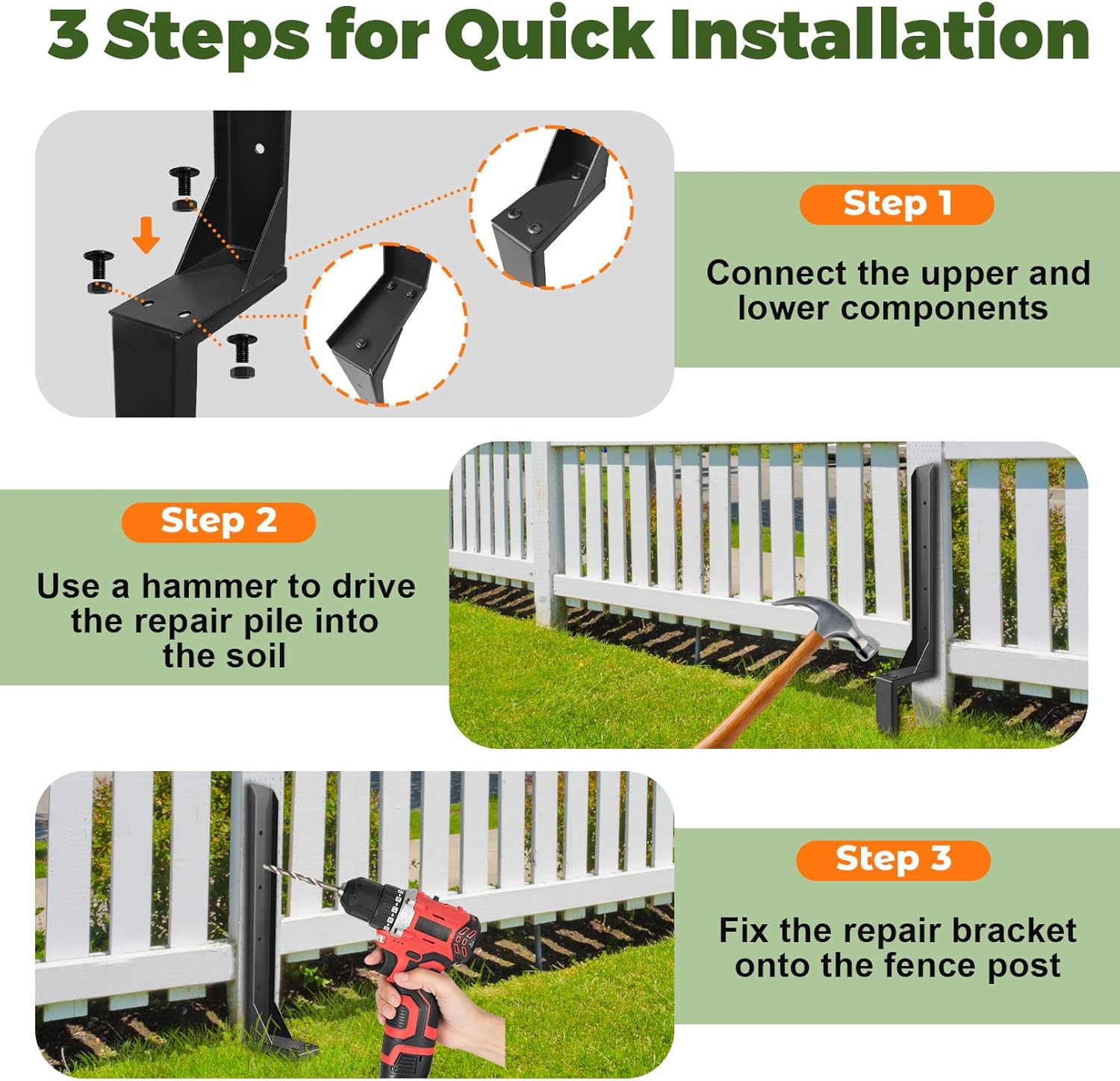 Fence Post Repair Kit