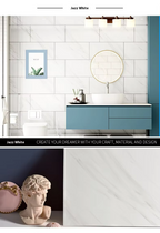 Large White Marble Tile Wall Stickers