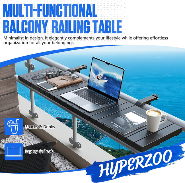 Balcony Bar Table for Railings Main Image