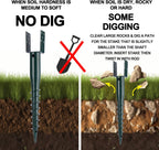 No Dig Ground Screw Anchor Spike