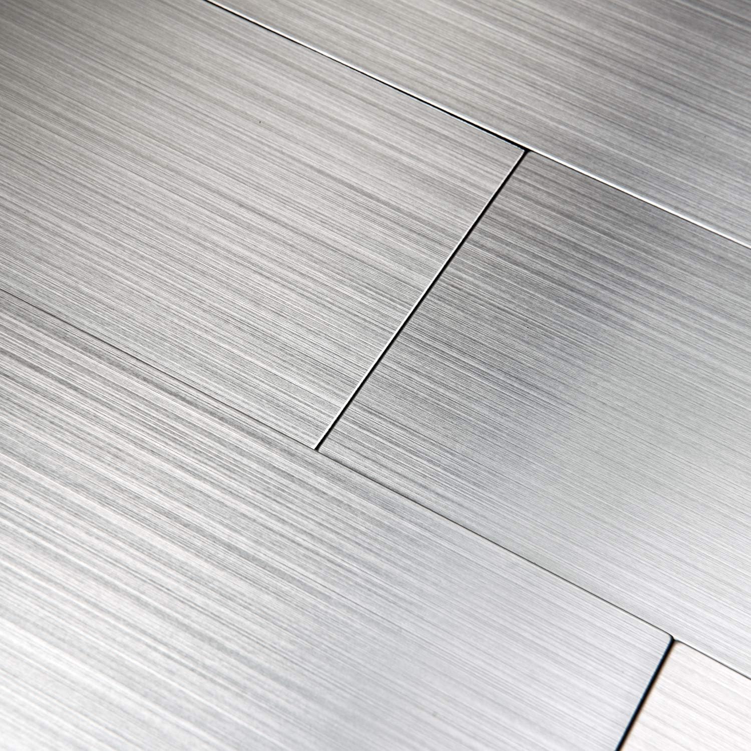 Peel and Stick Stainless Steel Metal Backsplashes
