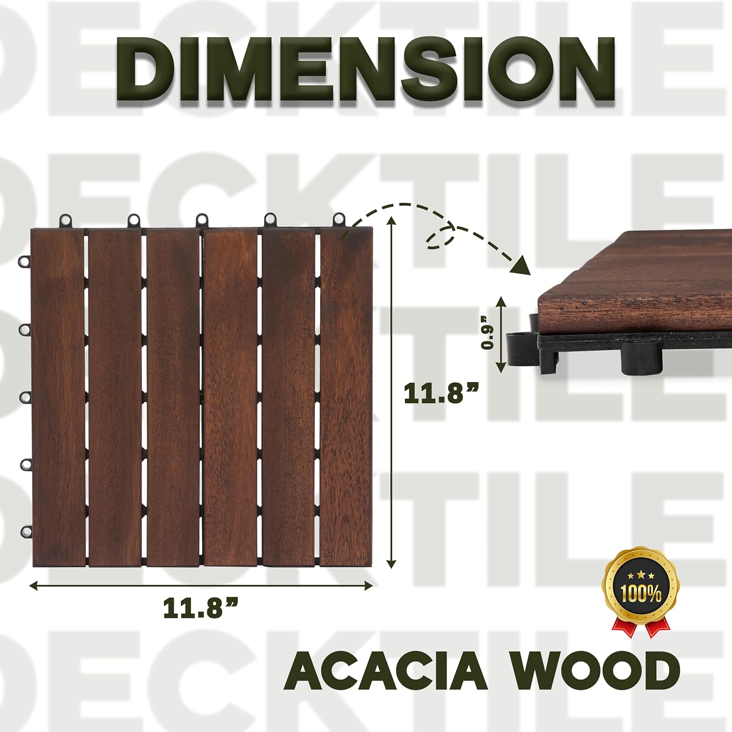 Easy Snap Interlocking Deck Tiles