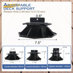 Adjustable Deck Support Pedestal