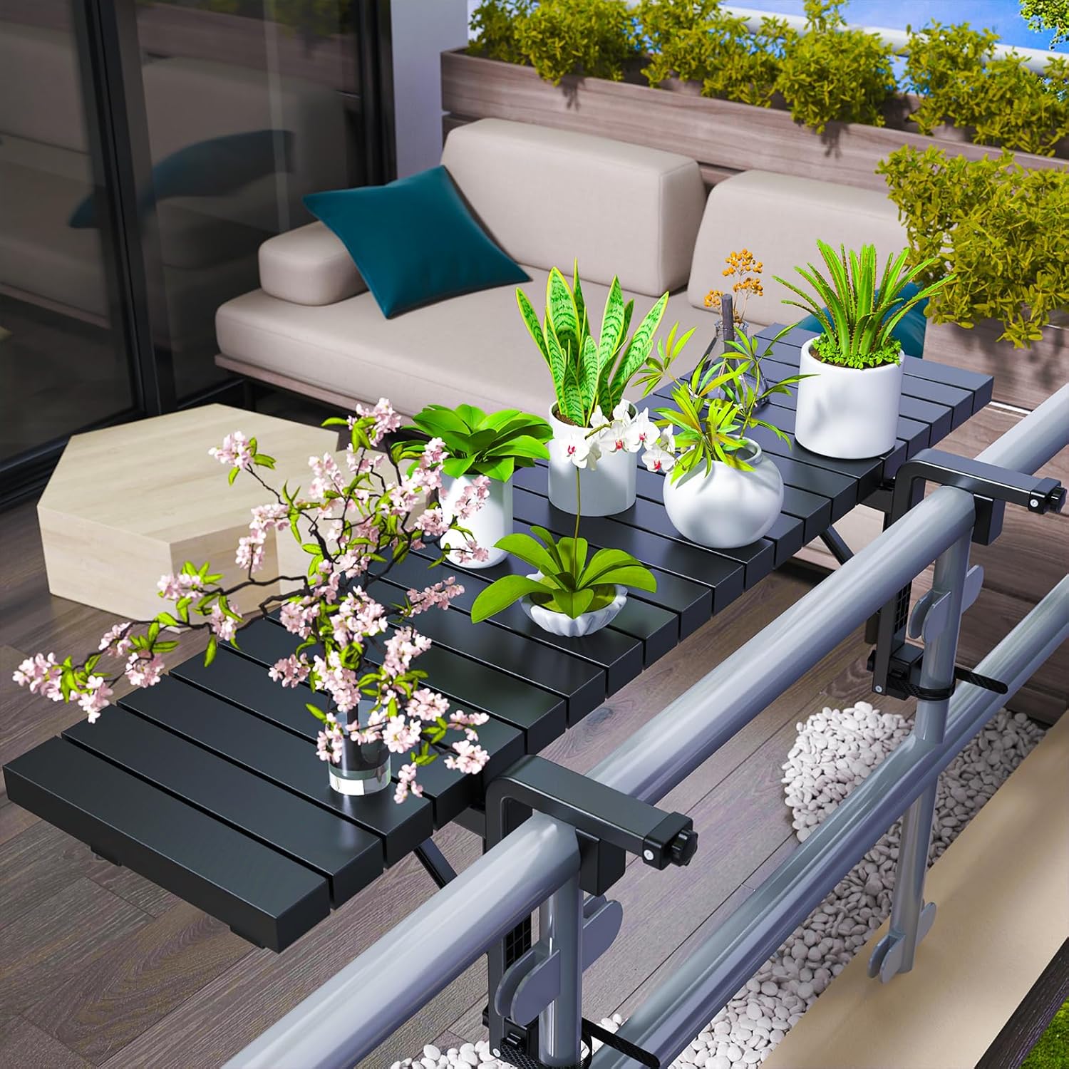 Balcony Bar Table for Railings