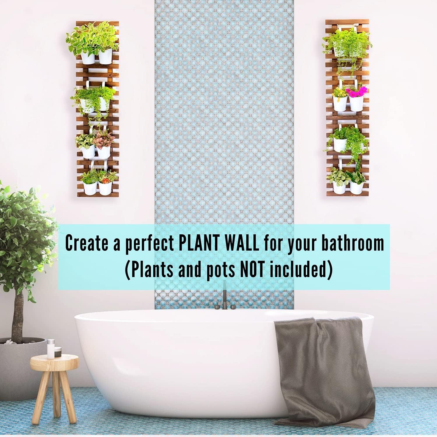 Wooden Hanging Large Planters