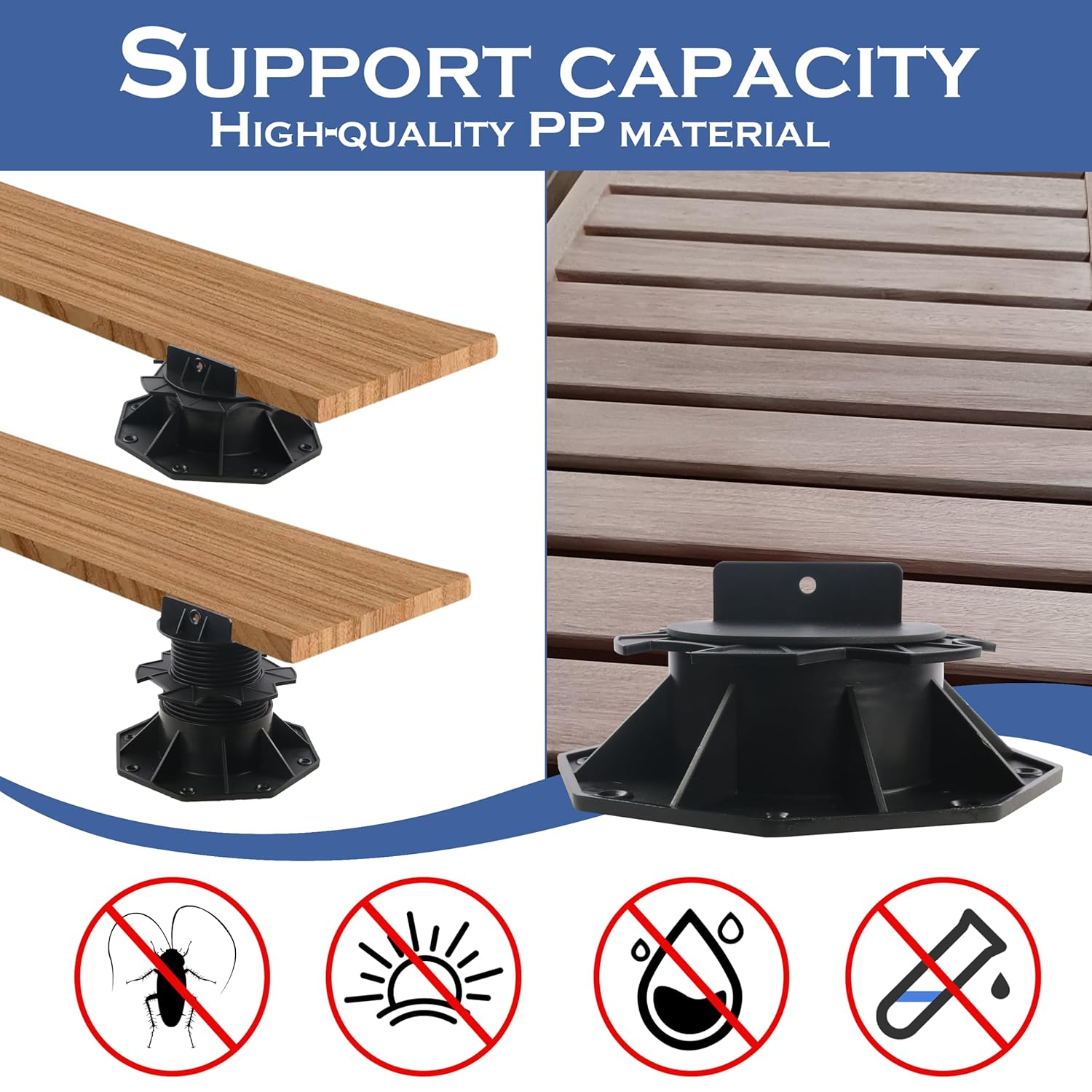 Adjustable Deck Support Pedestal