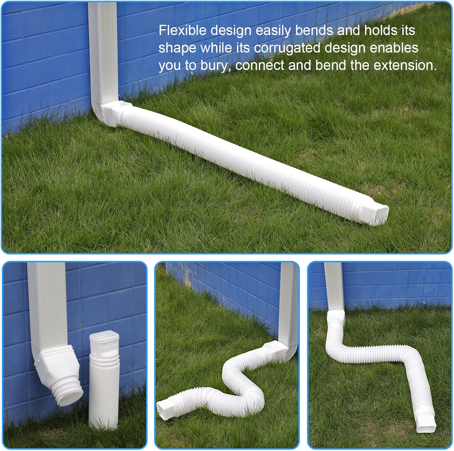 Rain Gutter Downspout Extensions Flexible