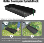 Rain-Gutter Downspout Splash Block