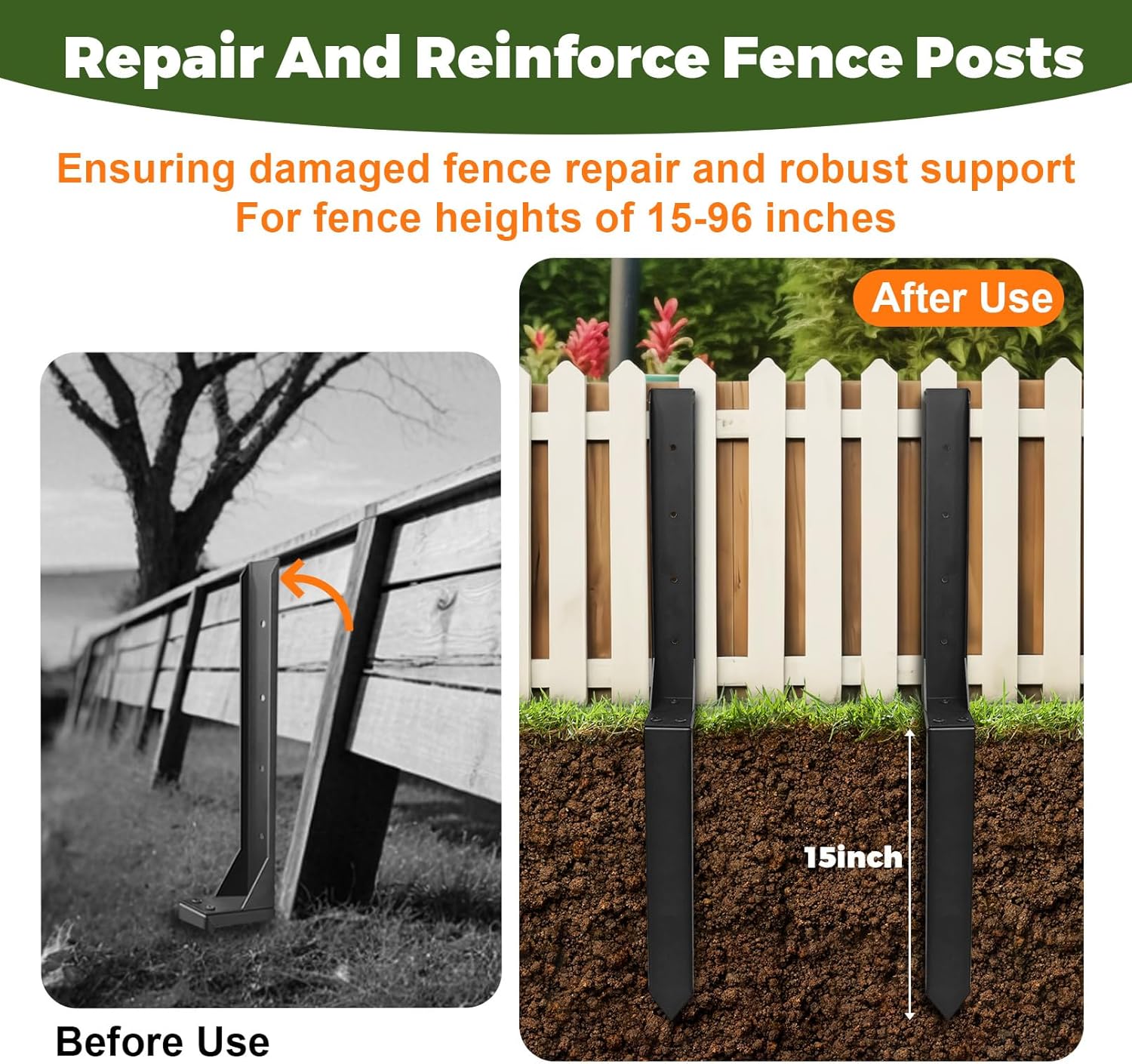 Fence Post Repair Kit