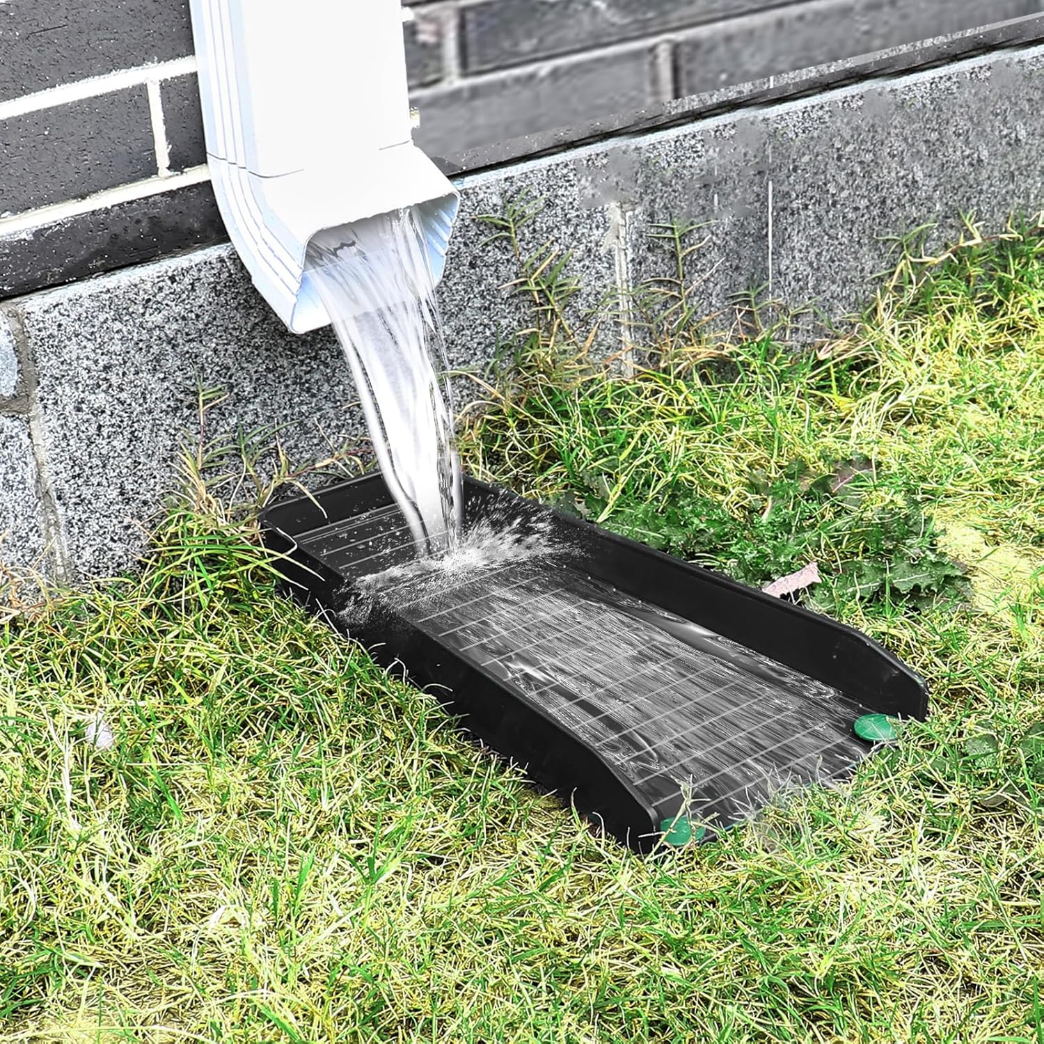 Rain-Gutter Downspout Splash Block