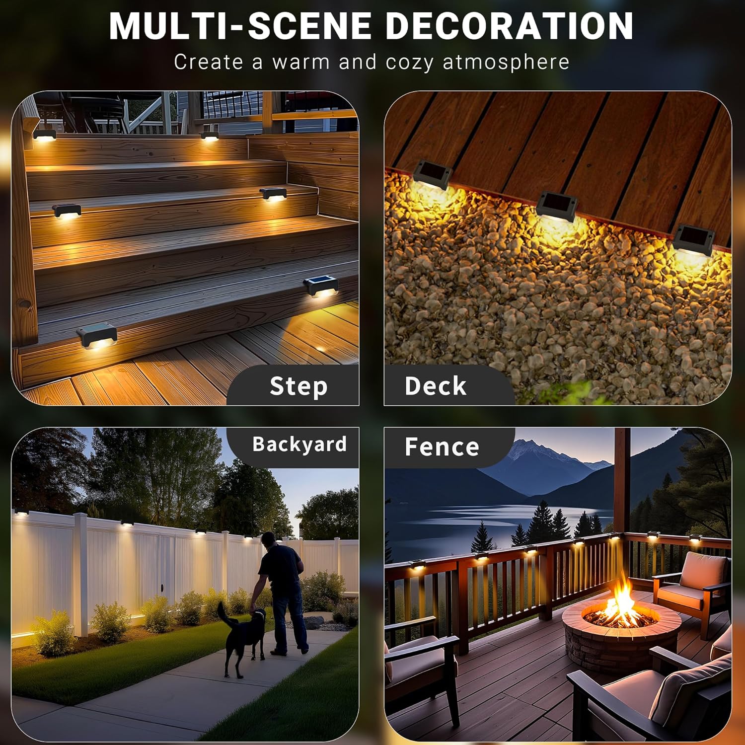 Solar Step Lights for Outside