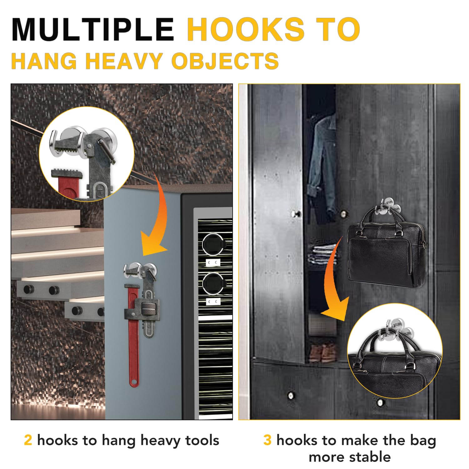 Heavy Duty Magnetic Hooks