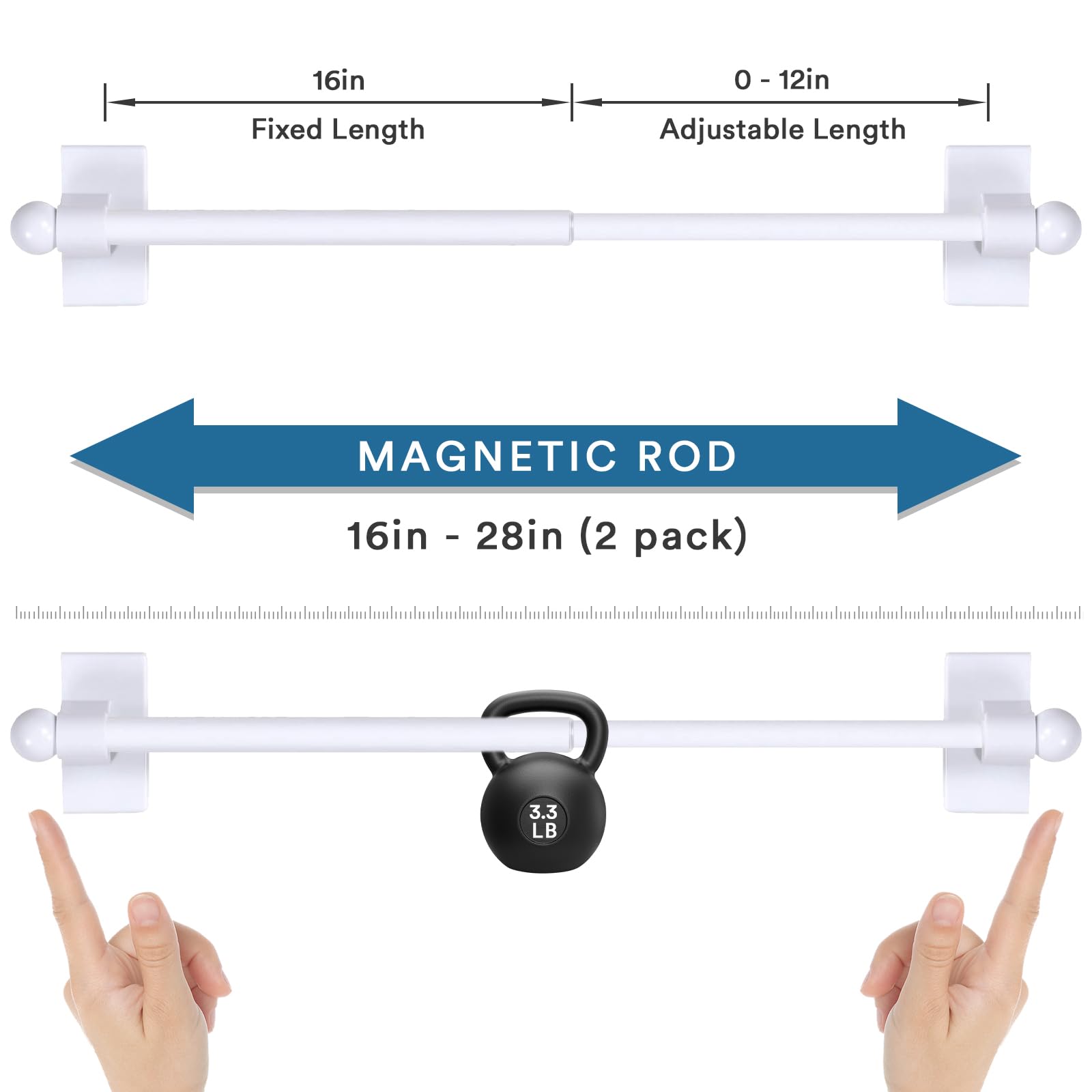 Magnetic Curtain Rods