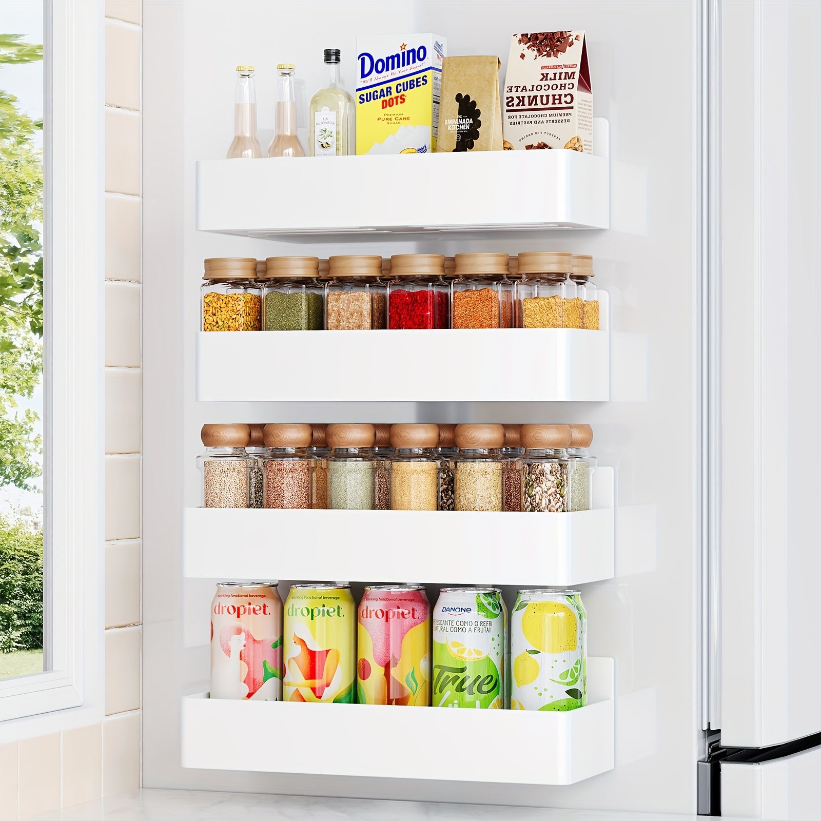 Magnetic Spice Rack&Shelve