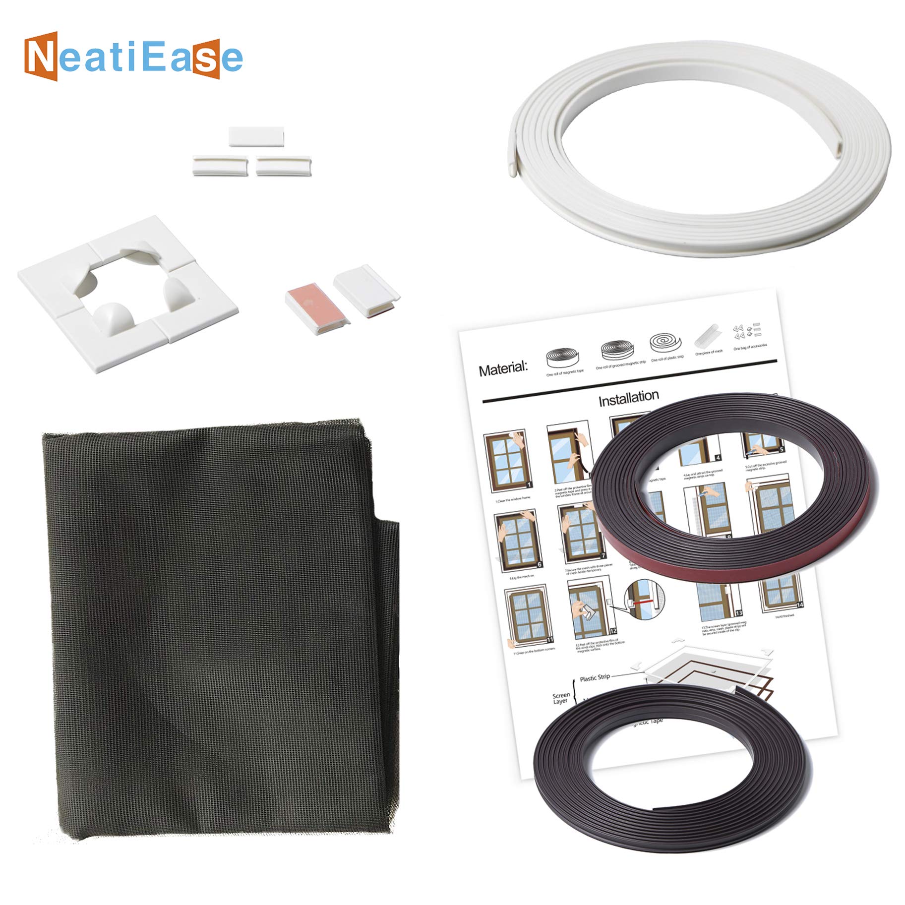 adjustable DIY window screen