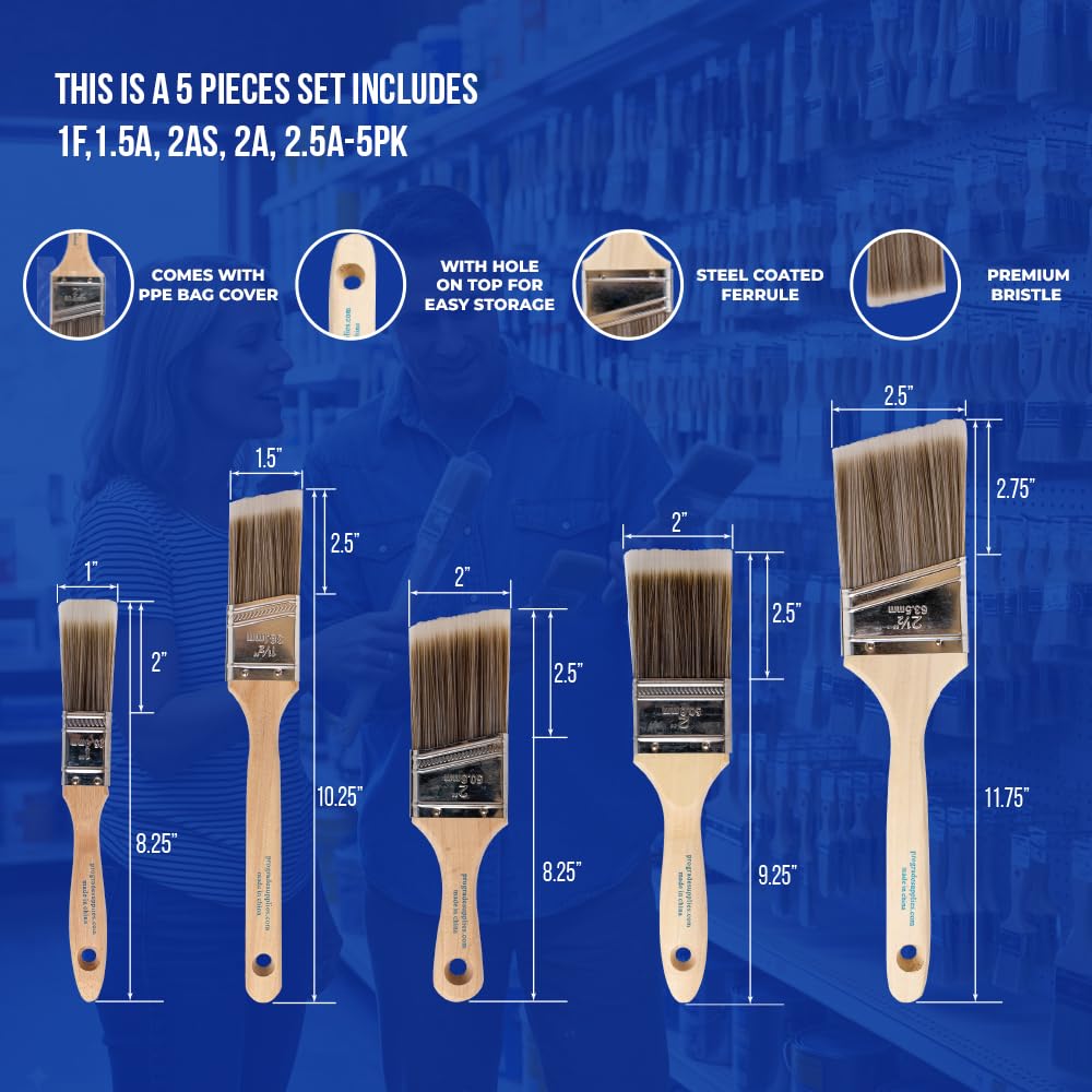 5-Piece Paint Brush Set