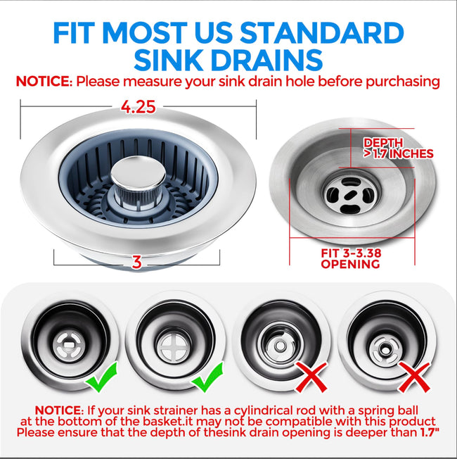 Sink Drain Strainer Hover Image