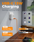 European Plug Adapter USB-C