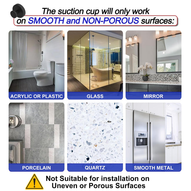 Suction Cup Hooks for Shower Hover Image
