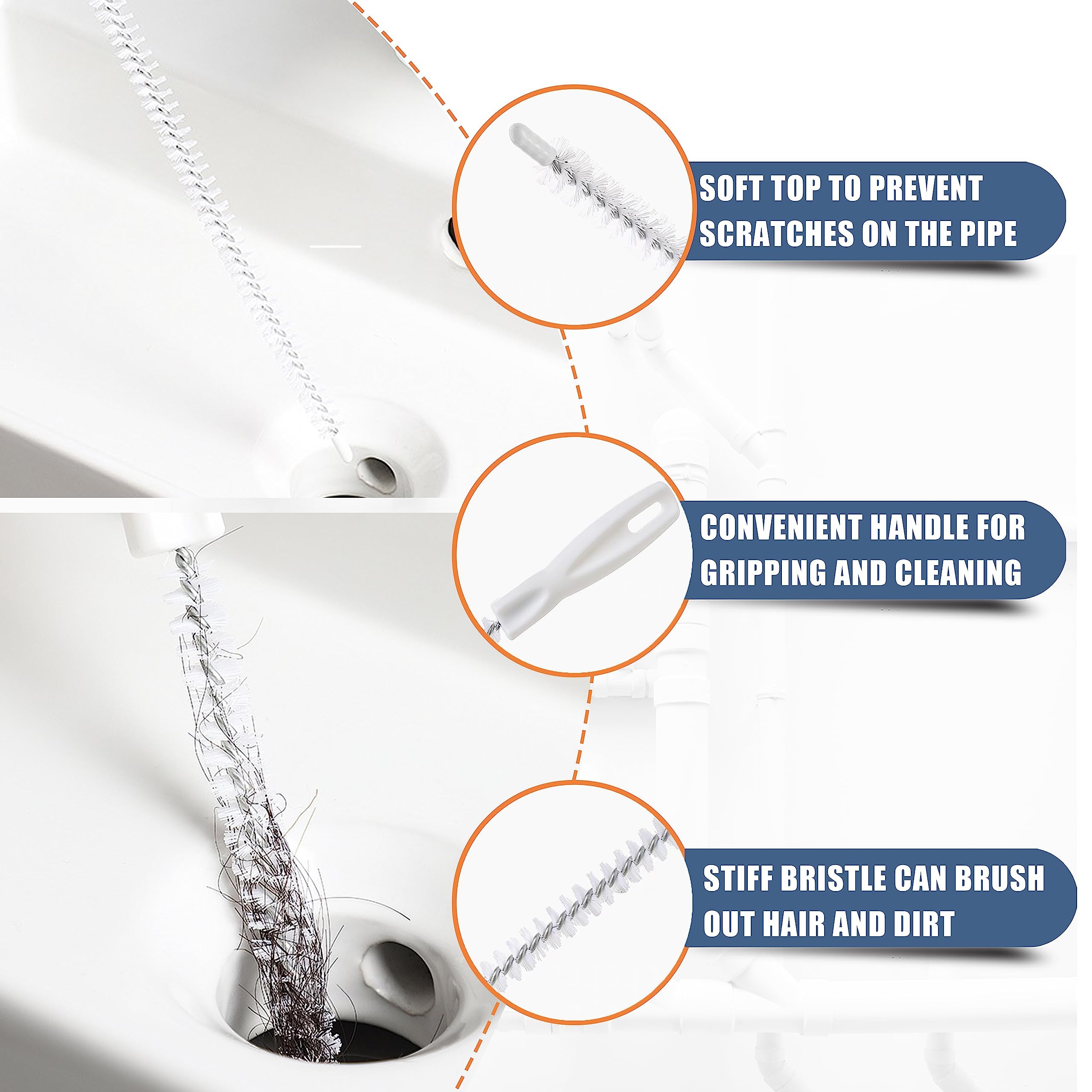 Hair Catcher Drain Auger Cleaner Tool Set