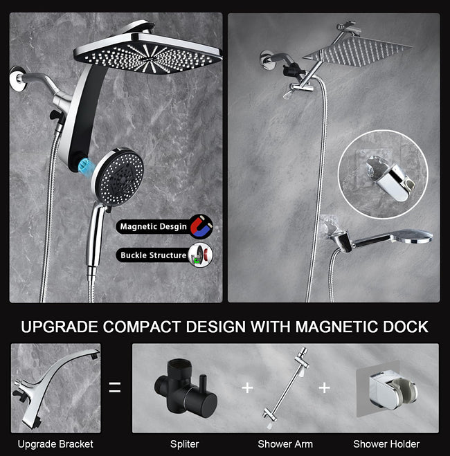 High Pressure Rain Shower Head Hover Image