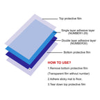 Cleanroom Sticky Mat Tacky Pads Adhesive Cleanroom Floor Mats Remove Dirt for Laboratory Construction Hospital Shoes