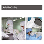 Biogreen Cleanroom Cloth Wipes 9"x9" (Bag of 150 Pcs) Double Knit 100% Polyester Wipers Lint Free Cloths with Ultra-fine Filaments, Laser Sealed Edge, Class 100 Cloths